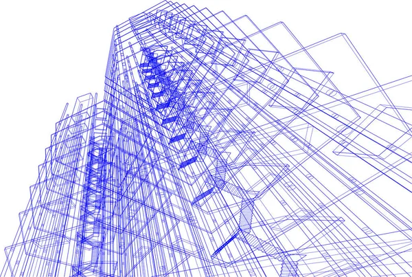 Arkitektonisk Kunst Digital Tapet – Stock-vektor