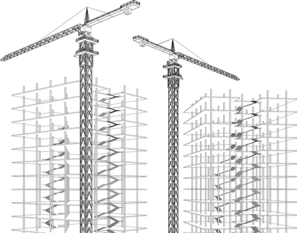 Arte Arquitectónico Papel Pintado Digital — Archivo Imágenes Vectoriales