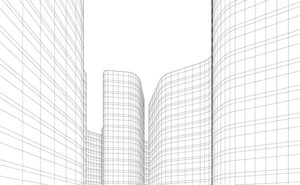 3D建筑艺术 数码壁纸 — 图库矢量图片