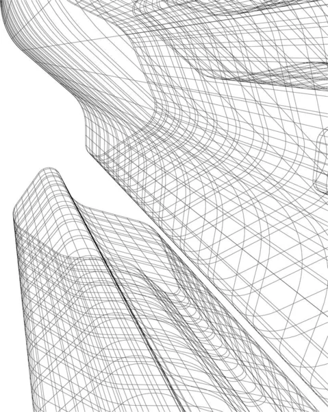 Architektonické Umění Digitální Tapety — Stockový vektor