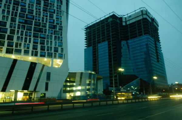 Fondo Abstracto Ciudad Borrosa — Foto de Stock