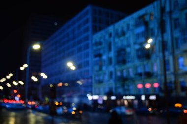 gece şehrinin soyut arka planı