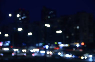 gece şehrinin soyut arka planı