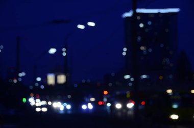 gece şehrinin soyut arka planı