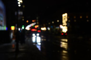 gece şehrinin soyut arka planı