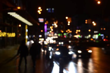 gece şehrinin soyut arka planı