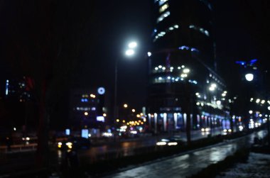 gece şehrinin soyut arka planı