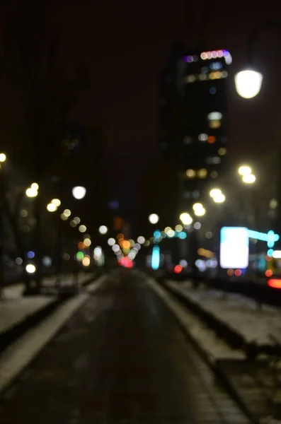 Fondo Abstracto Ciudad Nocturna — Foto de Stock