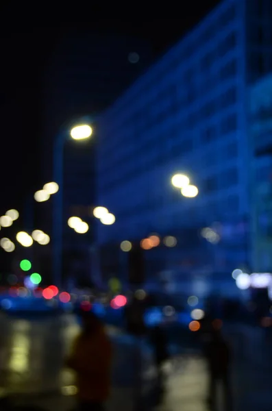 夜の都市の抽象的な背景 — ストック写真