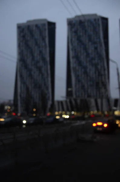 Fondo Abstracto Ciudad Nocturna — Foto de Stock