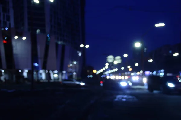 Fond Abstrait Ville Nuit — Photo