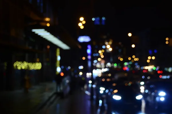 Sfondo Astratto Della Città Notte — Foto Stock