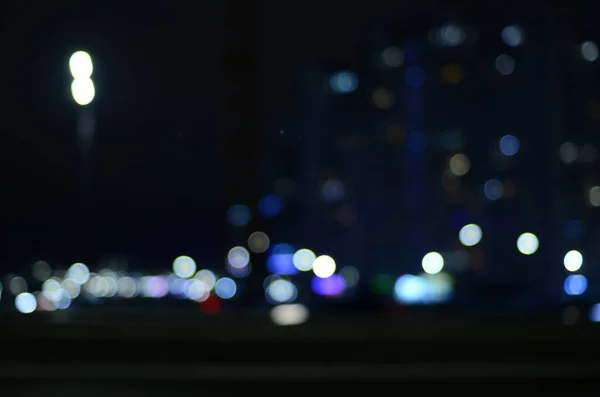 Gün Batımında Bulanık Işıkların Soyut Bulanık Arkaplanı — Stok fotoğraf