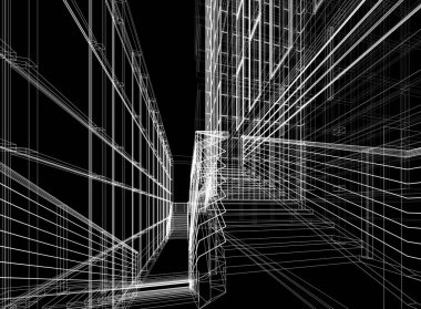 soyut mimari duvar kağıdı, dijital arkaplan