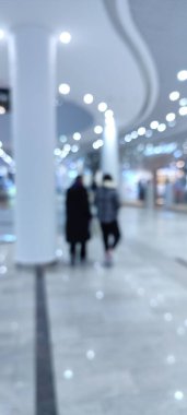 Modern şehir arka planında bulanıklık