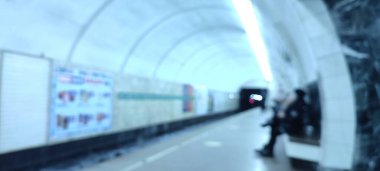 Modern şehir arka planında bulanıklık