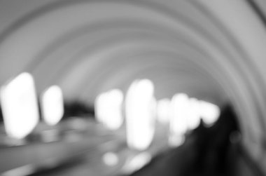 Modern şehir arka planında bulanıklık