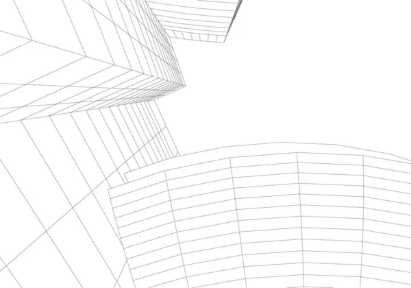 Arkitektonisk Konst Digital Tapet — Stock vektor