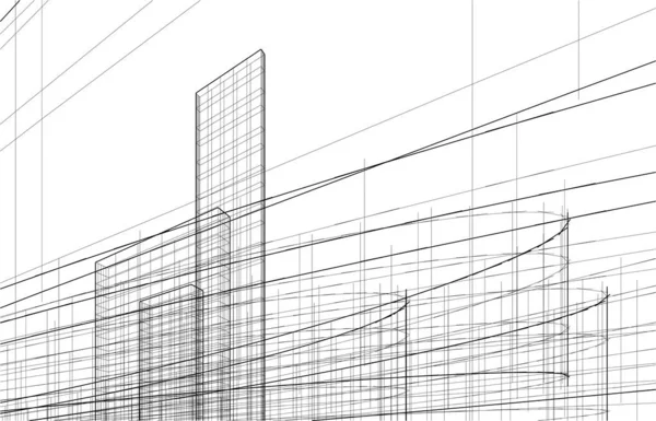 Mimari Sanat Dijital Duvar Kağıdı — Stok Vektör