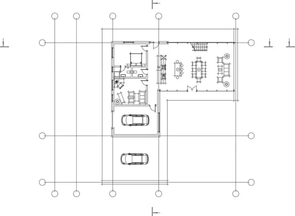 Arkitektonisk Konst Digital Tapet — Stock vektor