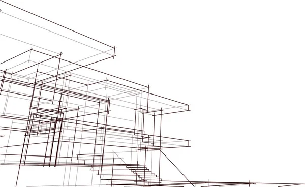 3D建筑艺术 数码壁纸 — 图库矢量图片