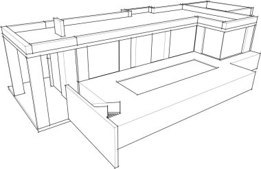 mimari duvar kağıdı tasarımı, dijital konsept arkaplan