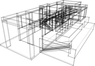 mimari duvar kağıdı tasarımı, dijital konsept arkaplan