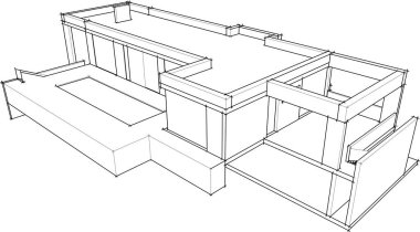 mimari duvar kağıdı tasarımı, dijital konsept arkaplan