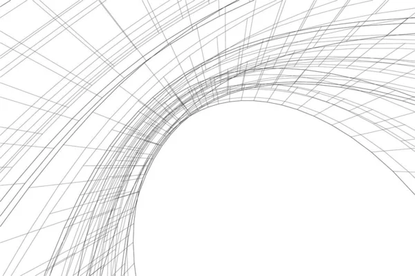 建筑墙纸设计 数字概念背景 — 图库矢量图片