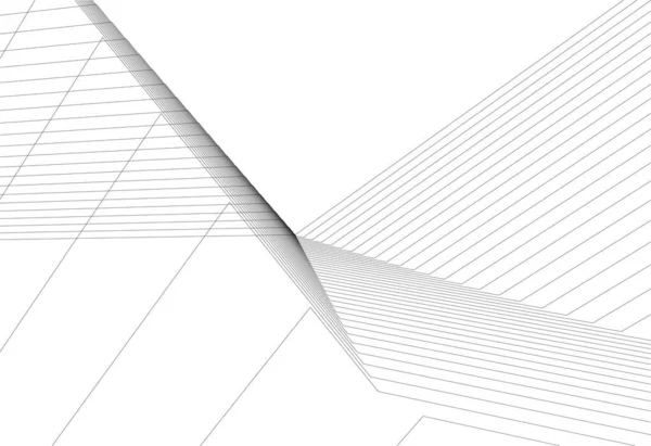 Architectural Wallpaper Design Digital Concept Background — Stock Vector