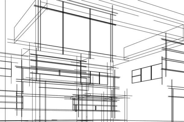 建築用壁紙デザインデジタルコンセプトの背景 — ストックベクタ