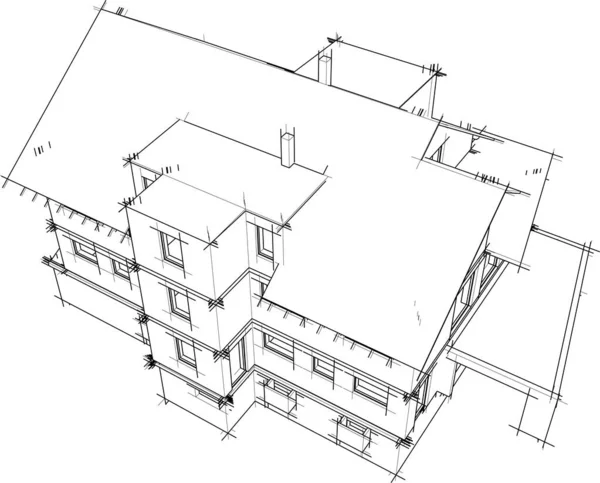 Diseño Papel Pintado Arquitectónico Fondo Concepto Digital — Archivo Imágenes Vectoriales