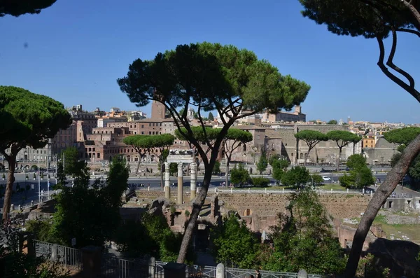 Róma Olaszország Gyönyörű Ókori Építészet — Stock Fotó