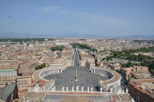 Roma Itália Julho 2018 Vista Basílica São Pedro Vaticano — Fotografia de Stock