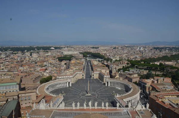 Roma Italia Luglio 2018 Veduta Della Basilica San Pietro Vaticano — Foto Stock