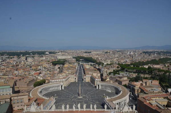 Roma Itália Julho 2018 Vista Basílica São Pedro Vaticano — Fotografia de Stock