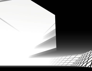 mimari bina 3d illüstrasyon