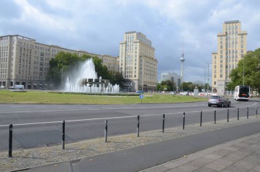 Şehrin sokak manzarası Berling, Almanya
