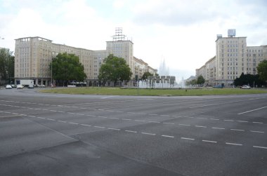 Şehrin sokak manzarası Berling, Almanya