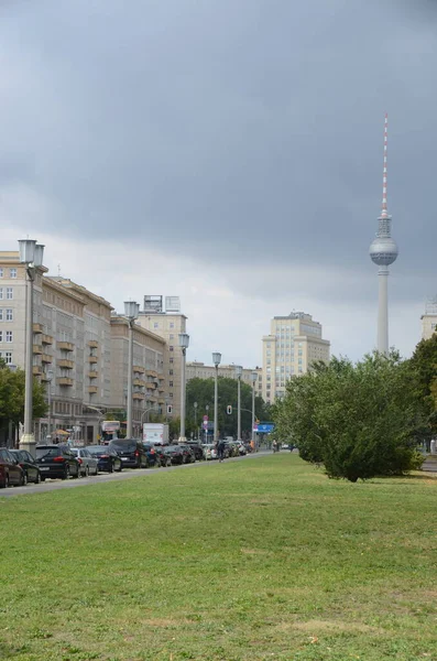 Der Fernsehturm Alexanderplatz Berlin — Stockfoto