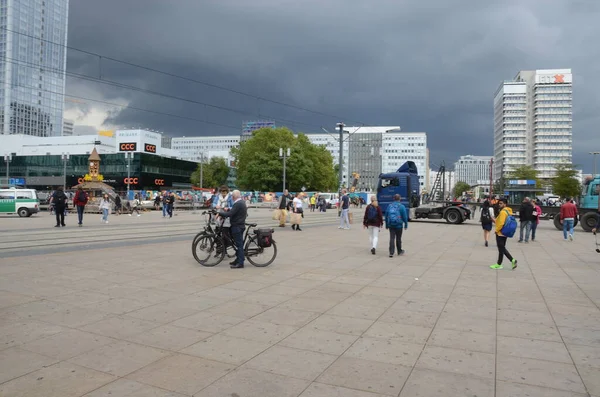 Vista Calle Ciudad Berling Alemania —  Fotos de Stock