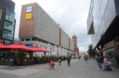 Şehrin sokak manzarası Berling, Almanya