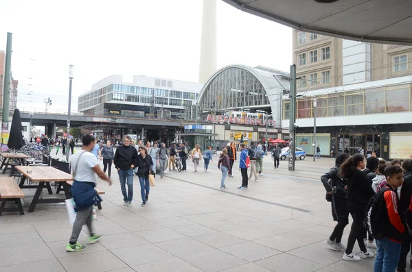 Vista Calle Ciudad Berling Alemania —  Fotos de Stock