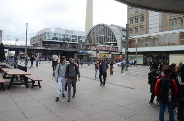 Vista Rua Cidade Berling Alemanha — Fotografia de Stock