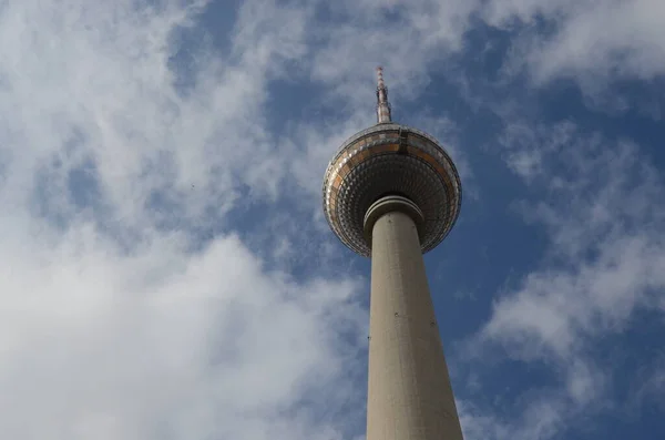 Berlin Almanya Daki Alexanderplatz Bulunan Kulesi — Stok fotoğraf