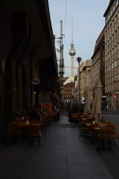Vista Calle Ciudad Berling Alemania —  Fotos de Stock