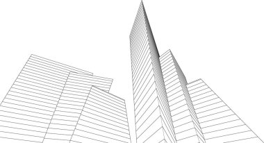 soyut mimari duvar kağıdı tasarımı, dijital konsept arkaplan