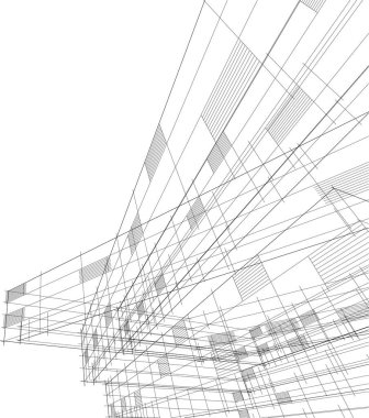soyut mimari duvar kağıdı tasarımı, dijital konsept arkaplan