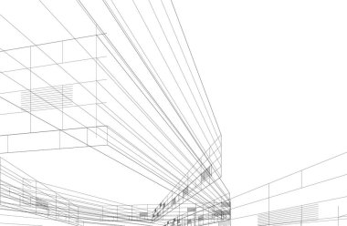 soyut mimari duvar kağıdı tasarımı, dijital konsept arkaplan