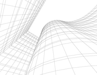 soyut mimari duvar kağıdı tasarımı, dijital konsept arkaplan